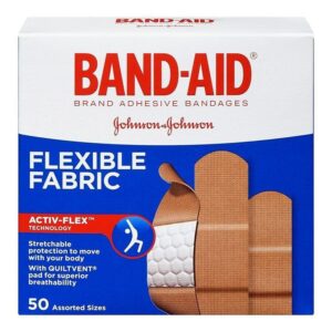 Band-Aid Flexible Fabric Bandages (50 Strips)
